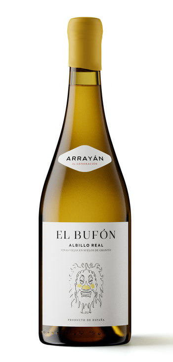 Vino Blanco El Bufón de Arrayán Albillo Real