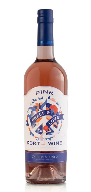 Vino Oporto Peace & Love Pink