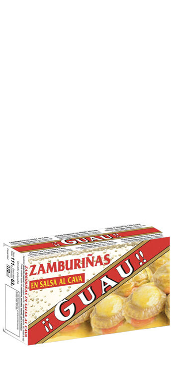 Zamburiñas en Salsa al Cava Guau
